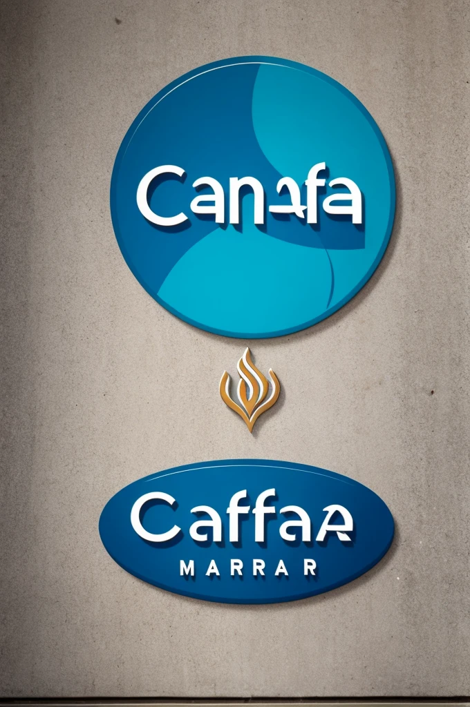 Logo with the name cafemar 
