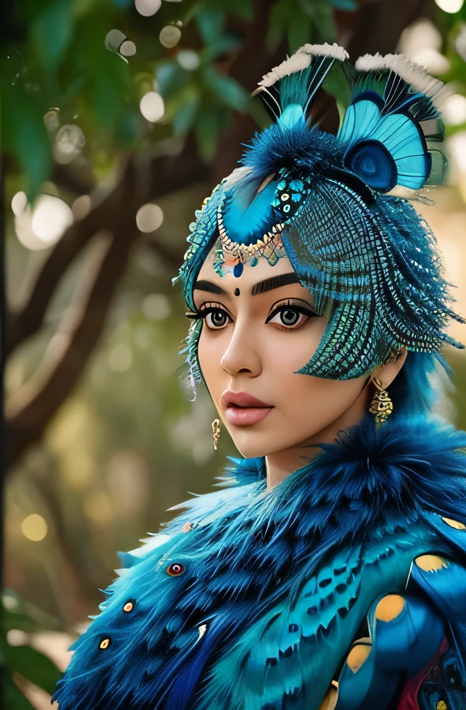 Hansika Motwani is a peafowl, she is real peafowl Bird. Mutant peafowl. peafowl transformation. peafowl body with female head. She is a bird. Real bird. Head with bird body. Create this beautiful creature. Perfect picture, perfect bird. Perfect bird body. Actual mutant combination of woman and peafowl.