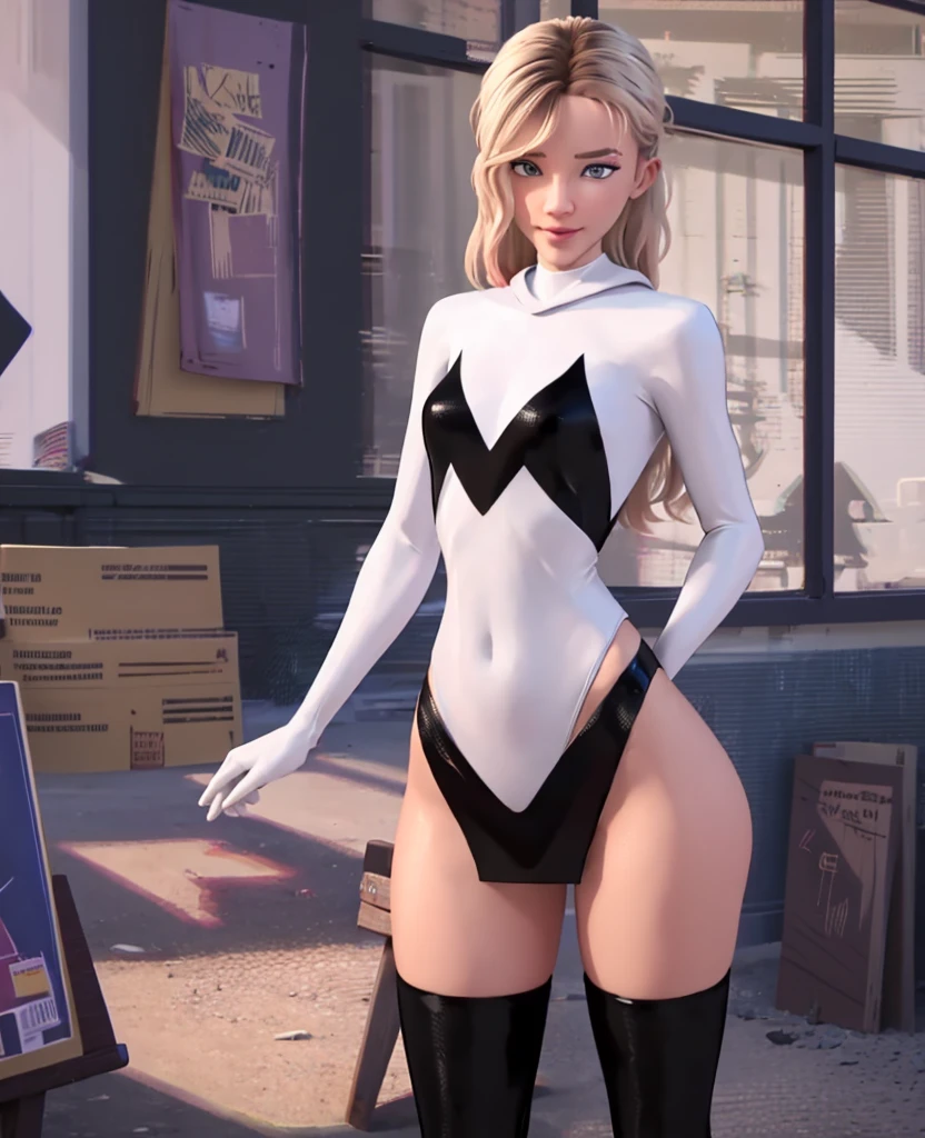 realist, realism, fotorrealismo, photorealistic, High contrast, (photorealistic:1.4), (perfect female figure), realist detallado de alta definición de 8k, (Best Quality, master part:1.2), Photon mapping, radio side, physically based rendering, Best Quality, Very detailed, 1 girl, outdoor, hood, (((GOOD))), ((naked)), SMILE, little , ((highleg panties)), ((panties)), masterpiece, best quality, High resolution, HDR, full body, slim, sexy, cute face, cute eyes, girl, white skin, Coquette, long hair, pony tail, big sexy smile, black makeup, black uniform, medium breasts, big neckline, sexy black miniskirt, long legs, bare thighs, thighs high socks, sexy 7 cm platform black pump high heels,