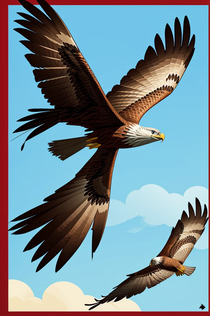 Could you create a red kite cartoon?, Disney style 
