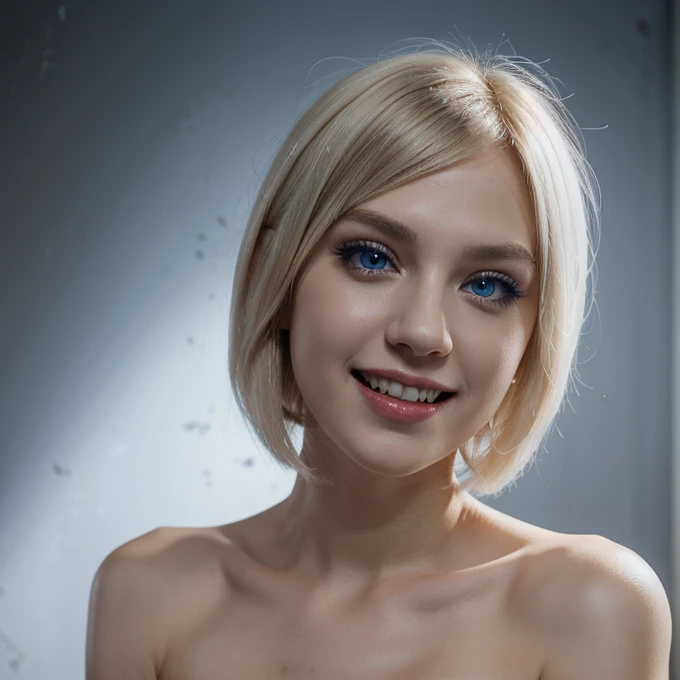 8k, RAW photo, portrait, best quality, ultra high res, photorealistic,
1girl, naked,upper body, thigh, blonde hair, short hair, grin, eyelashes,small breast, spread legs,, ,dog ears,
cinematic lighting, depth of field, lens flare,