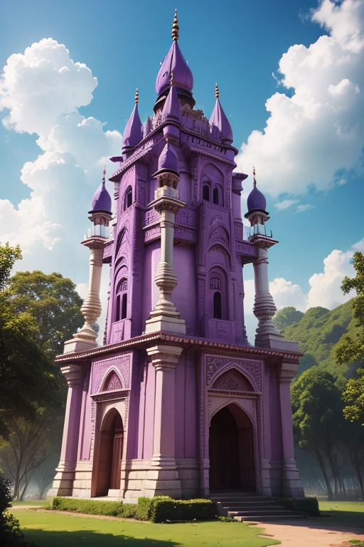 Indian purple castles