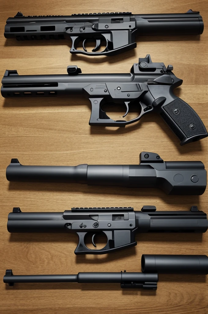 Create a very realistic gun
