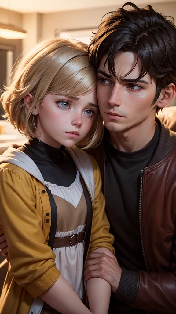 Emma notices Jake's struggles and steps in to offer her wisdom and support.
[Voiceover]: "Seeing her brother in distress, Emma stepped in, offering her wisdom and a comforting presence."