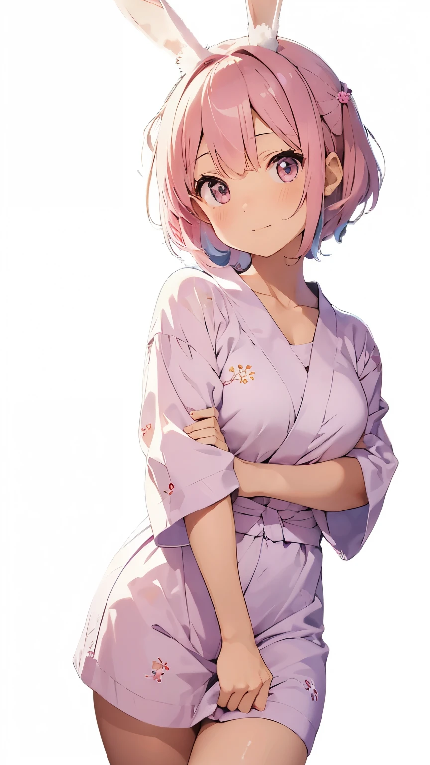 (masterpiece, Highest quality:1.4), Beautiful Face, 8k, 85mm, Absurd, (Floral Yukata:1.4), Face close-up, violet, Gardenia, Delicate girl, alone, night, View your viewers, Upper Body, Film Grain, chromatic aberration, Sharp focus, Face Light, Professional Lighting, Sophisticated, (smile:0.4), (Simple Background, Bokeh Background:1.2), detailed aspects,(((Show me your :0.57))),((Very young and small:1.2),(Pink hair with flowers:1),((Show me the vagina:(Semen flowing the vagina),(A remote lled pink vibrator is inserted into her vaginang Tears),(squint) skirt kimono)