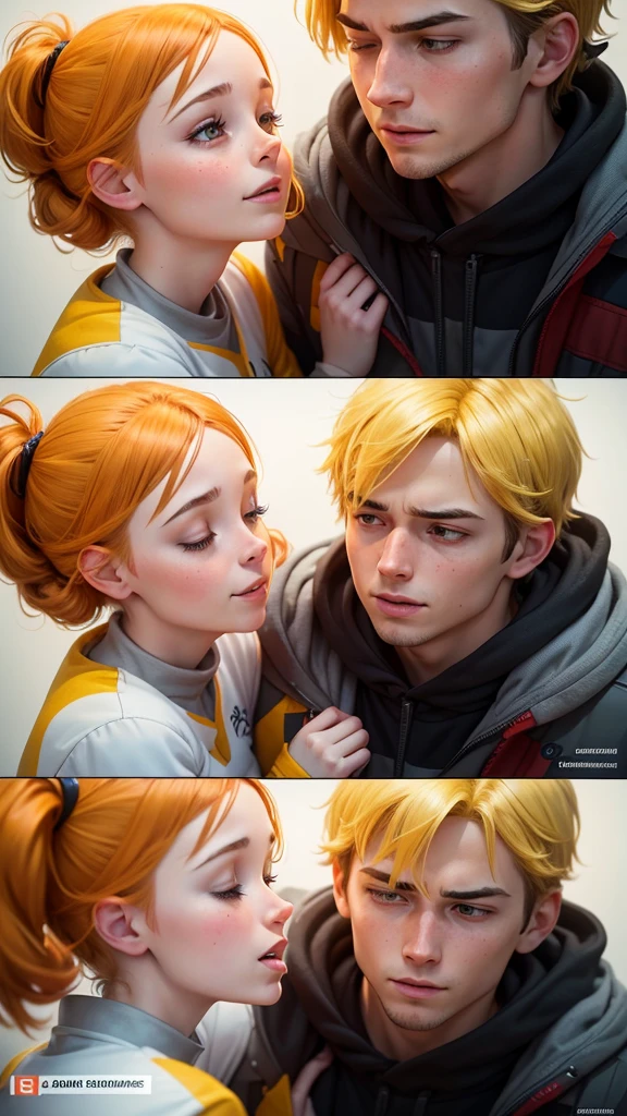 Emma and Jake, showing a moment of care or teamwork.
Visual Elements: Bright, warm colors to highlight the loving bond.
Design Notes: Ensure Emma and Jake's expressions convey care and support. Use bold, readable fonts for the text.