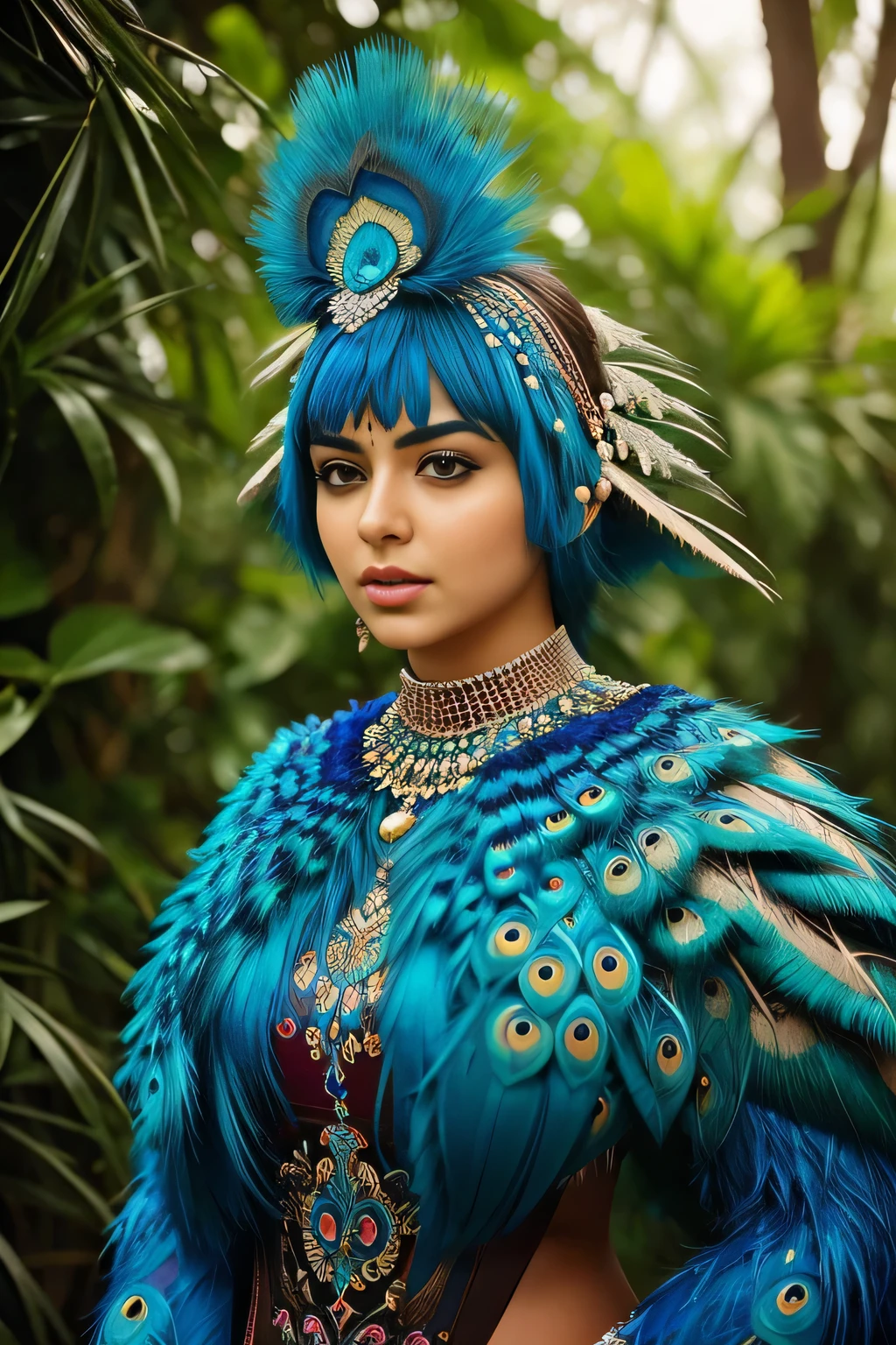 Hansika Motwani is a peafowl, she is real peafowl Bird. Mutant peafowl. peafowl transformation. peafowl body with female head. She is a bird. Real bird.