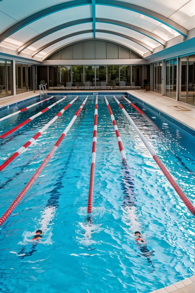 Swimming pool full of thousands of babies
