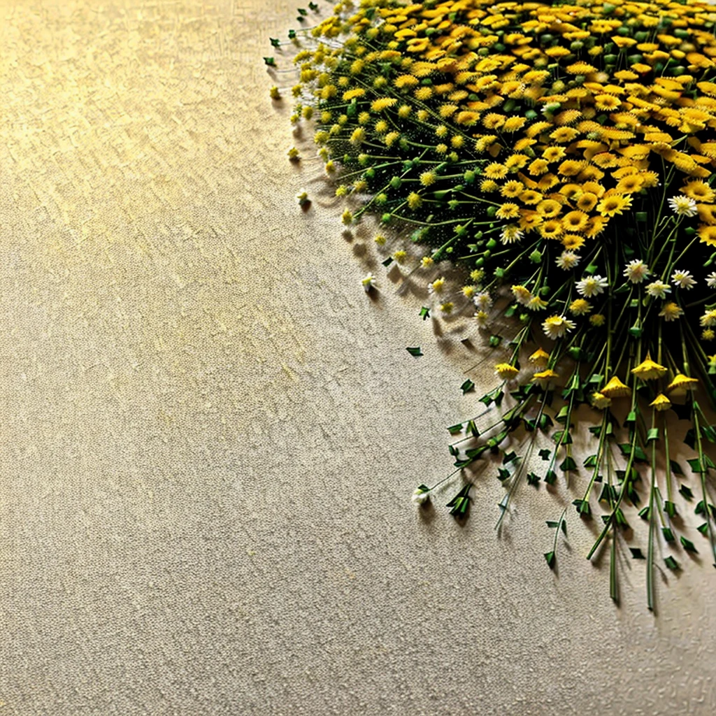 masterpiece, maximum resolution, Realism of photography, bouquet of large white chrysanthemums 11 pieces, Very lush, detailed drawing of elements, on a soft bed background