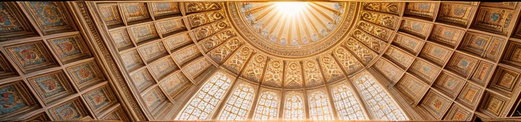 ((best quality)), ((masterpiece)), (detailed), Geometric patterns, wide space, sunlight
