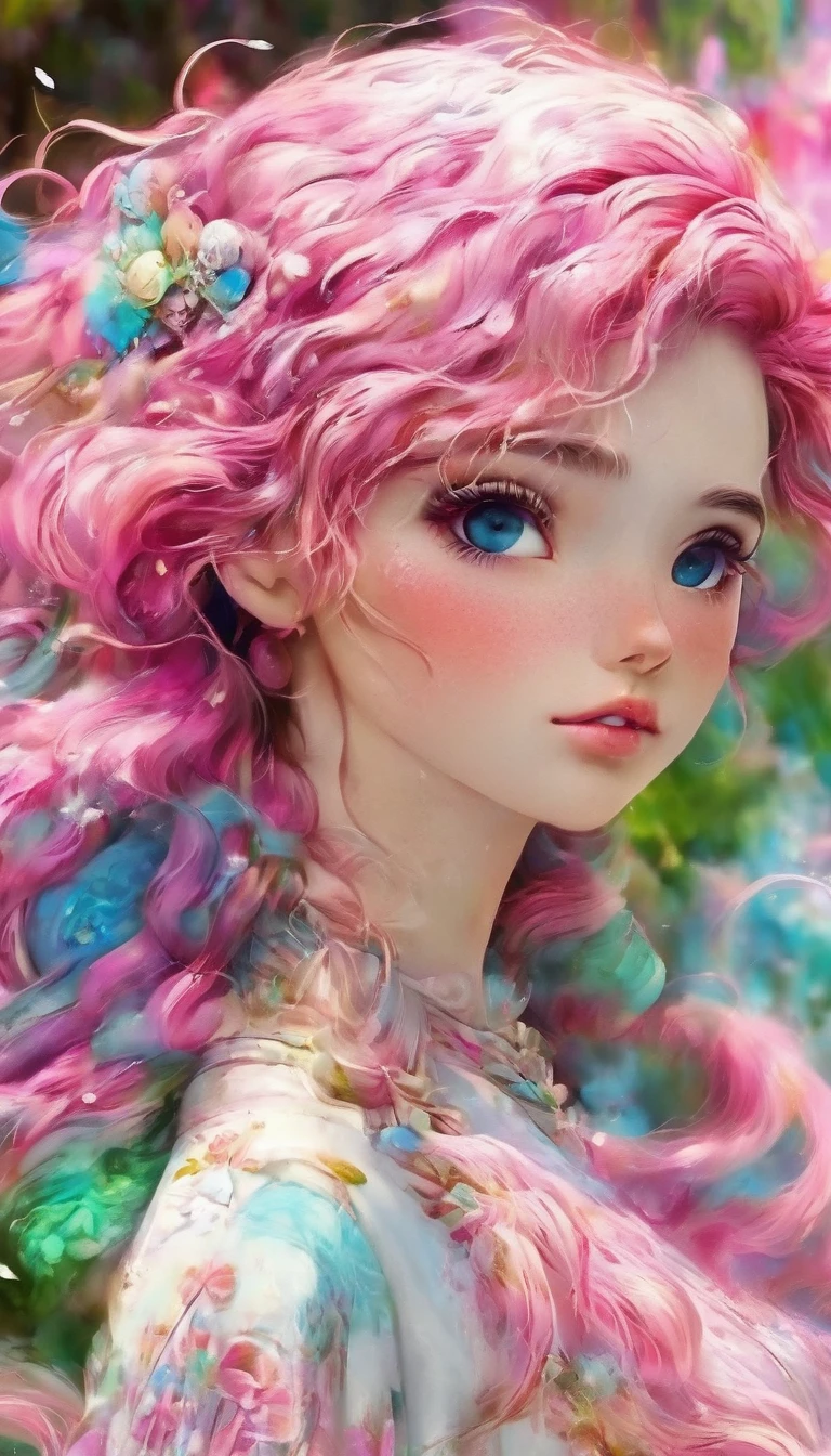 plano general, cuerpo entero, Anime:1.5, a girl with long pink hair, beautiful detailed eyes, beautiful detailed lips, extremely detailed face and eyes, long eyelashes, cinematic modern side-swept blush lighting, ray tracing, parallel shadow, wide shot, high detail, textured skin, 4k best quality, photorealistic, vivid colors, masterpiece, digital art