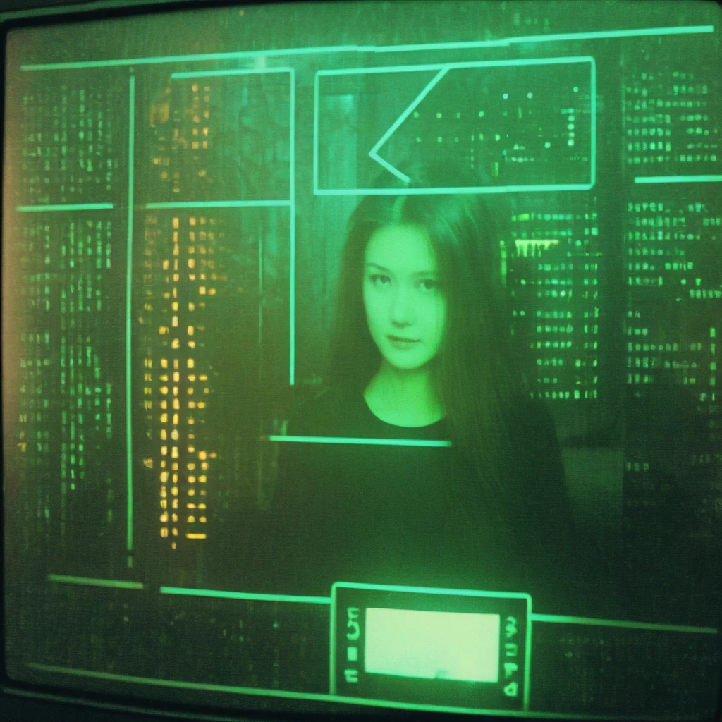 photo of transparent (Retro-UI with a bunch of green on black text) on a retro computer screen inside a spaceship interior, horror, alien tentacles, 80s
leogirl,looking at viewer, Double Exposure Style, Volumetric Lighting, leaning forward,light depth, dramatic atmospheric lighting, Volumetric Lighting, double image ghost effect, image combination, double exposure style
(realistic, photorealistic),many computers are arranged behind a girl, emitting electricity from her and connecting them. Each computer has a smiling expression on it,
A girl composed entirely of luminous electric currents, covered in lightning patterns, with many luminous electric stripes running upstream of the dress, The small luminous current is concentrated and diffused around the girl in the form of a vortex,  
analog photo of a dark 80s submarine interior with a computer screen, Retro-UI, red on black,, radar screen analog photo of a dark 80s computer screen, Retro-UI, orange on black text and numbers, ui elements, intricately detailed, hyperrealism,
full body, 
looking at viewer, long hair,
