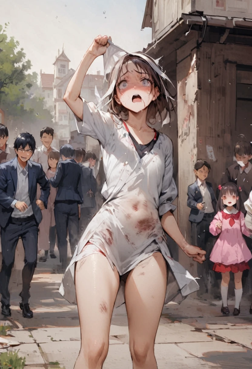Physical abuse、Lots of bruises、Girl、Girl、Short、Younger、、Baby Face、flat chy eye、Marks of being beaten、Violence、Scared、At elementary schools, parks,c.、Bandage、Clothes that expose a lot of skin、No dialogue、Dynamic Angle、masterpiece、best quality、ultra-detail、teacher、Boys、Yankee、bad
