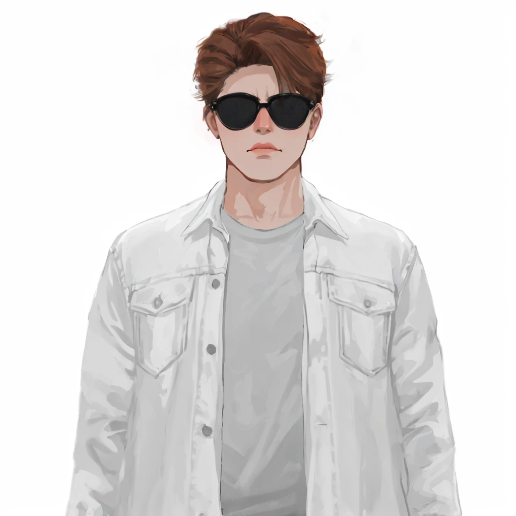 (masterpiece:1.2, best quality), (1men, solo, upper body:1.2),angry face,Hair: buzz cut, Clothing: oversized, distressed denim jacket with patches and pins, paired with black skinny jeans and combat boots, Hanging out in an underground music venue or street art exhibit