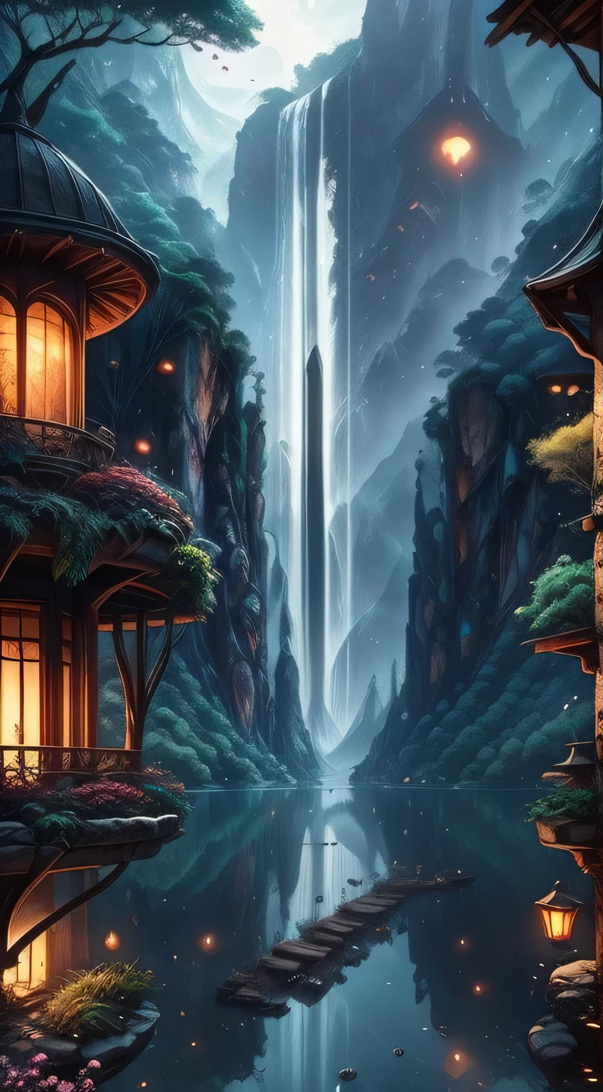 highest quality,Super detailed,Realistic,Utopian World,Beautiful views,harmonious architecture,Bright colors,Serene atmosphere,Picturesque gardens,Peaceful residents,Ideal Society,advanced technology,vibrant city,rich vegetation,blue sky,Crystal clear water,Mysterious Light,Quiet Lake,Happiness and harmony,The perfect balance between nature and civilization,infinite possibilities,Floating Island,impressive infrastructure,Future Transportation,A utopia in harmony with nature,Blissful Being,Utopian dreams come true