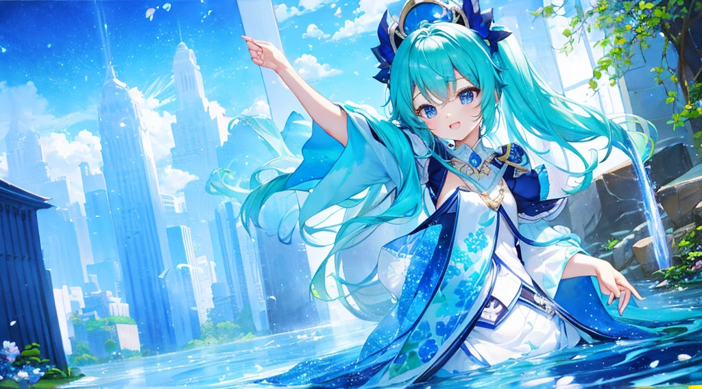 so beautifulガラスの瓶 Emotional watercolor painting so beautiful Ultra high quality Fantasy Blue image