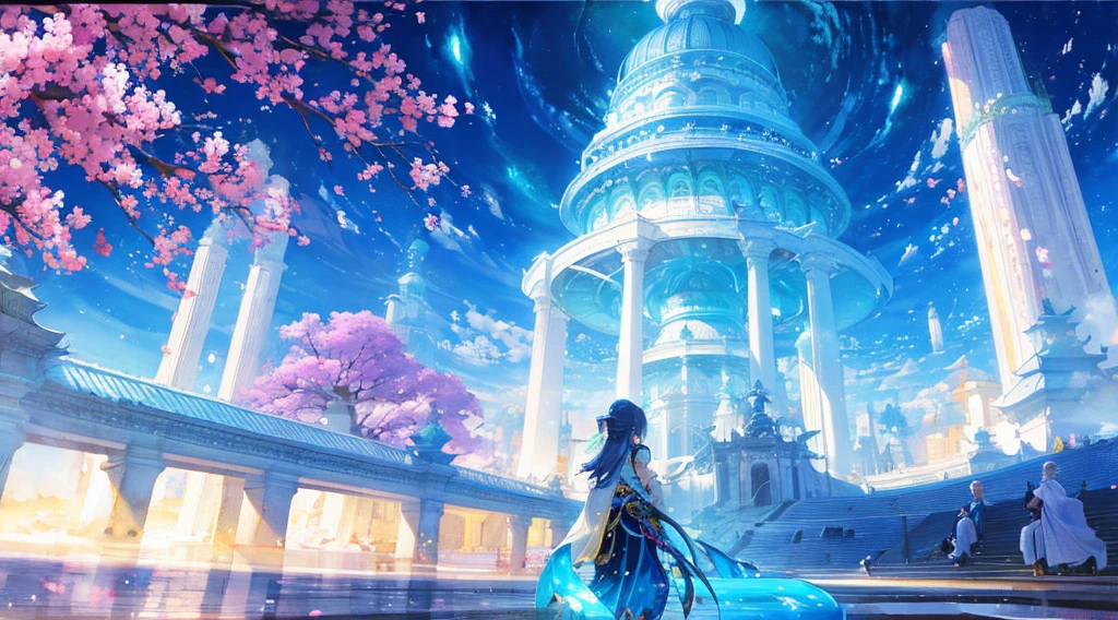so beautifulガラスの瓶 Emotional watercolor painting so beautiful Ultra high quality Fantasy Blue image