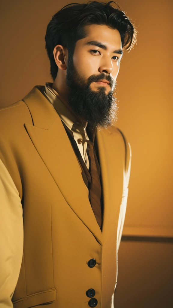 Please face forward.、Western-style handsome man、Please remove the beard