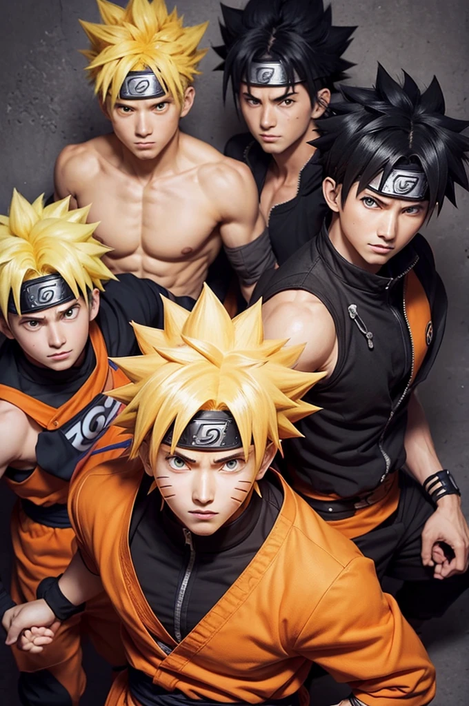 Draw Naruto, Goku, Saitama and Italy