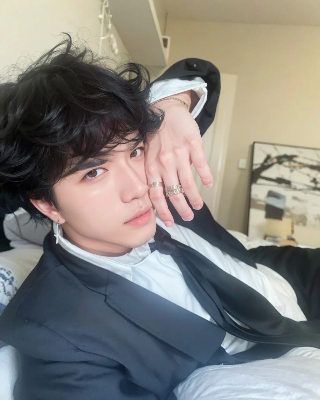 Asian, korean, Bblack hair, naughty man, slanted eye