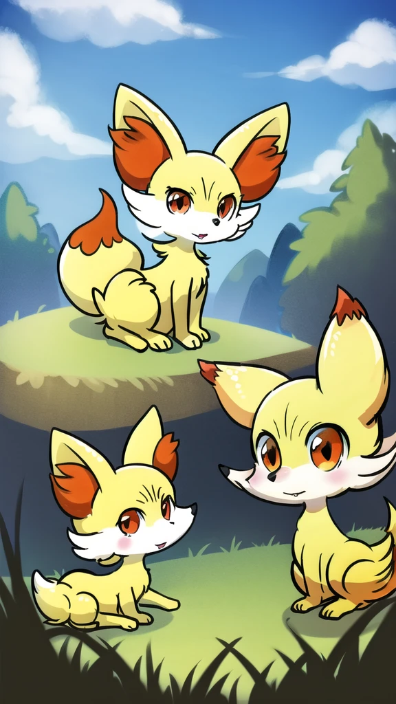 fennekin,grass