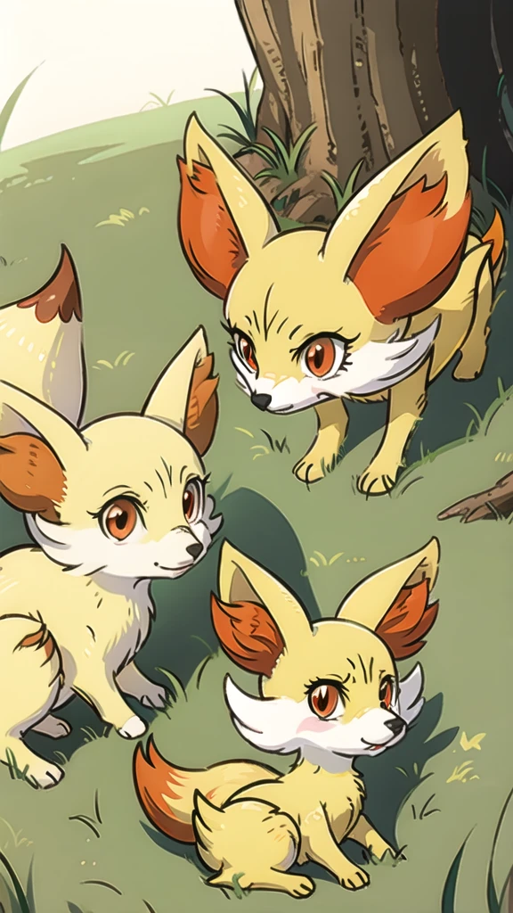 fennekin,grass