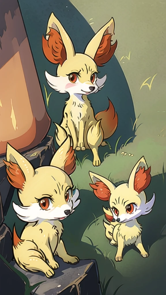 fennekin,grass