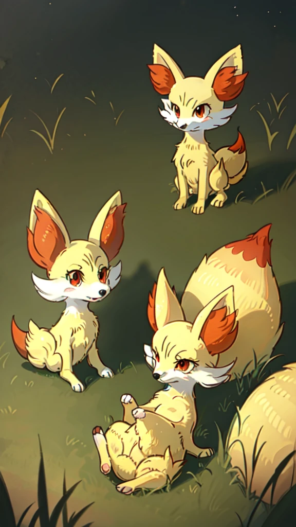 fennekin,grass