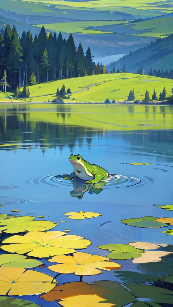Frog Lake, Calm scene