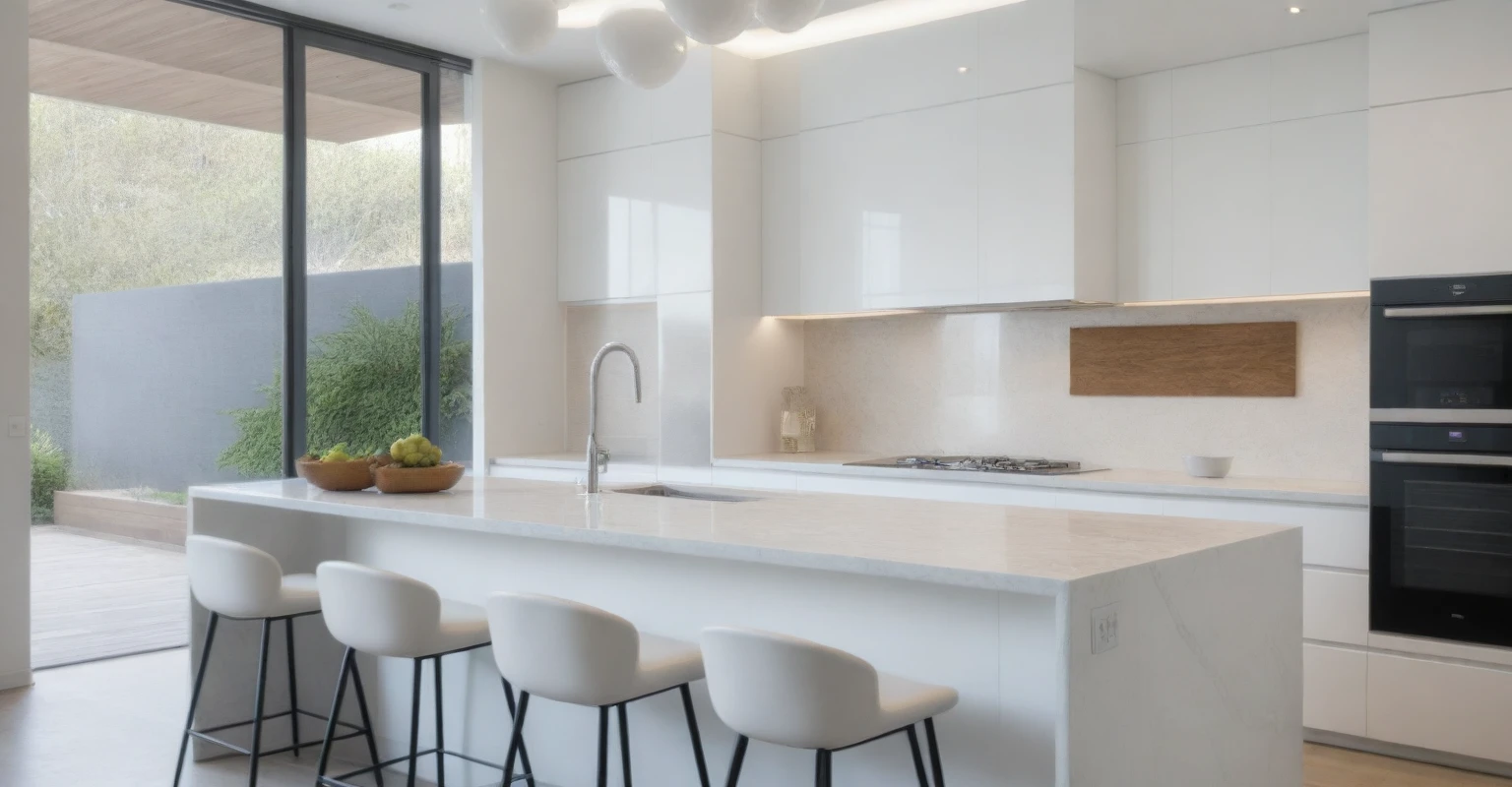 Raw photo,Masterpiece, high quality, best quality, authentic, super detail, indoors, interior ,(( dining room : 1.3)), modern style, daylight, (WHITE WALL), (((the right corridor )))