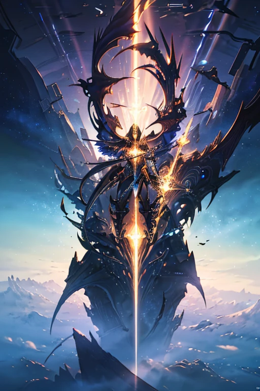masterpiece, best quality, (extremely detailed CG unity 8k wallpaper), (best quality), (best illustration), (best shadow), absurdres, realistic lighting, (Abyss), beautiful detailed glow, art by PeterMohrBacher,