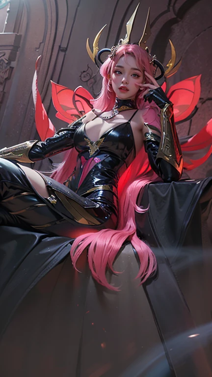 a close up of a 4 girls , pink hair babe, big booobs , shadowbringers cinematic, 4 k detail fantasy, a beautiful korean girls fantasy empress, jenny blackpink selebrity fantasy, 2. 5 d cgi anime fantasy artwork, cinematic goddess close shot, wow 4 k detail fantasy, hyperdetailed fantasy character, masterpiece