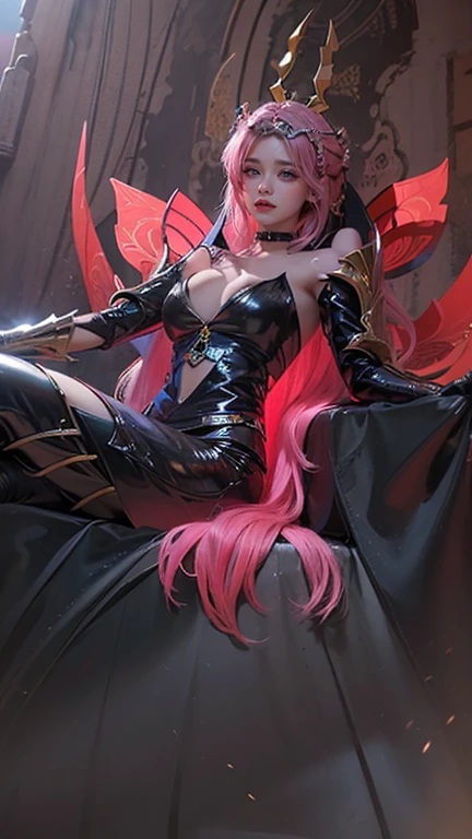a close up of a 4 girls , pink hair babe, big booobs , shadowbringers cinematic, 4 k detail fantasy, a beautiful korean girls fantasy empress, jenny blackpink selebrity fantasy, 2. 5 d cgi anime fantasy artwork, cinematic goddess close shot, wow 4 k detail fantasy, hyperdetailed fantasy character, masterpiece