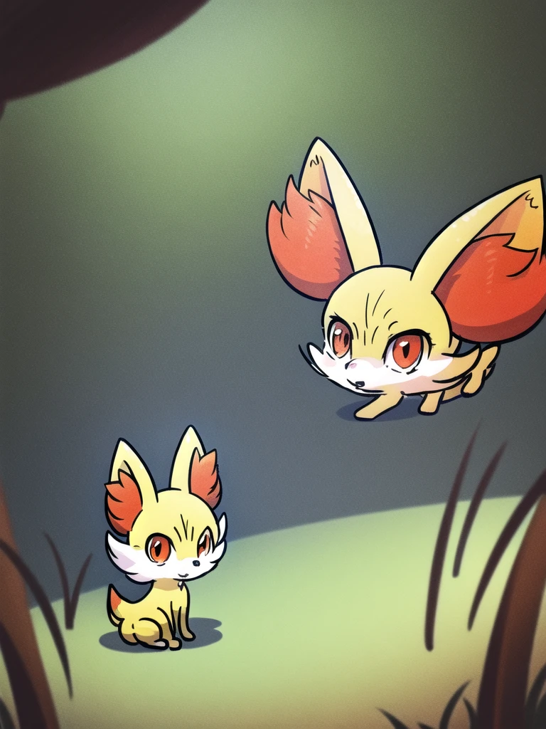 fennekin,grass