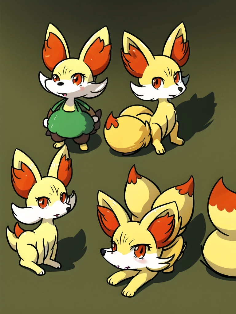 fennekin,grass