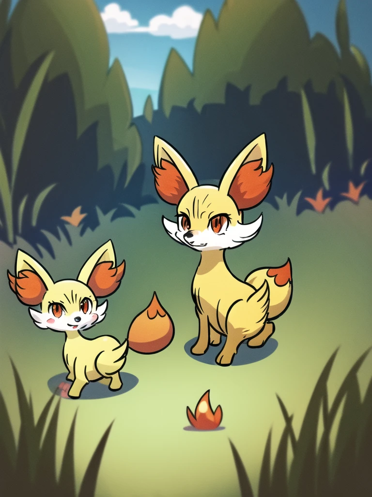 fennekin,grass