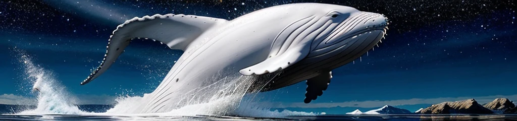 ((best quality)), ((masterpiece)), (detailed), 4K picture quality, delicate, WHALE, universe