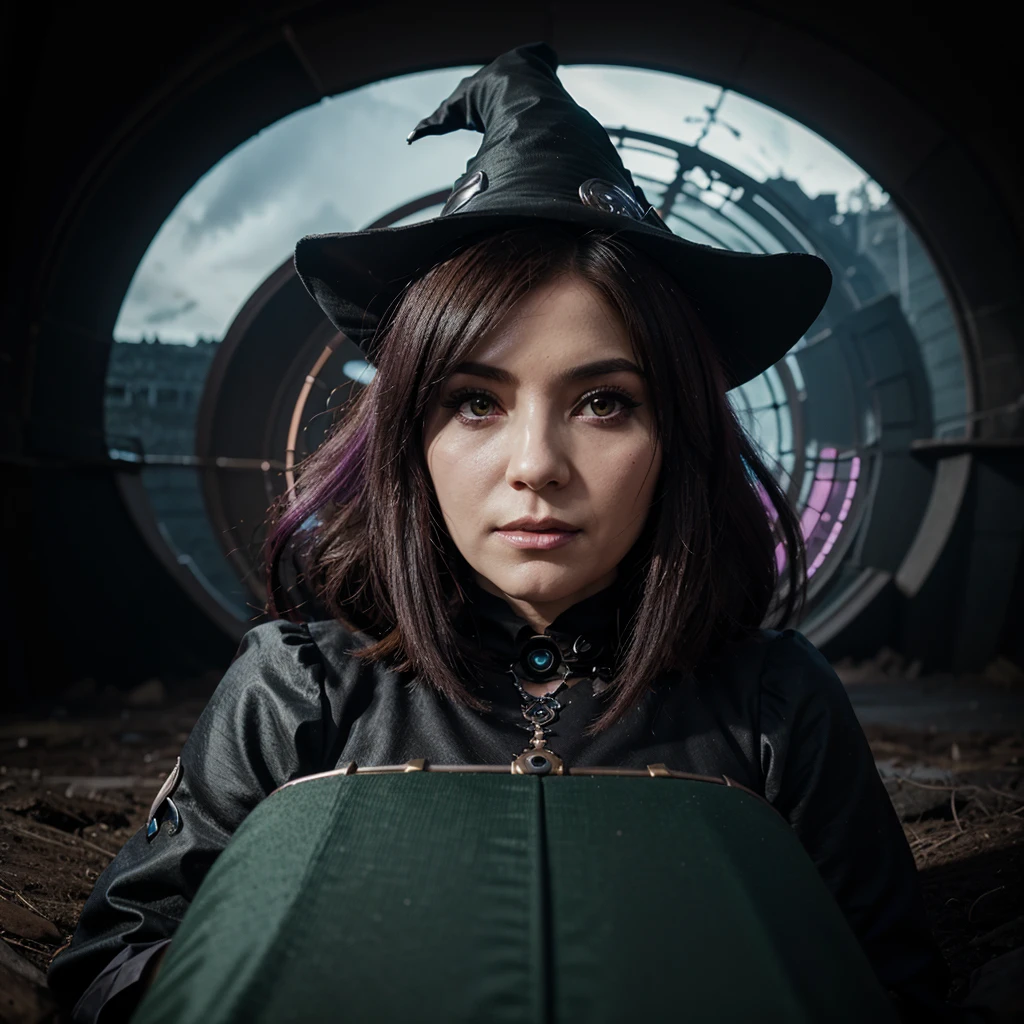 Create a kawaii animated sticker of savathun the witch queen from the video game destiny 2 