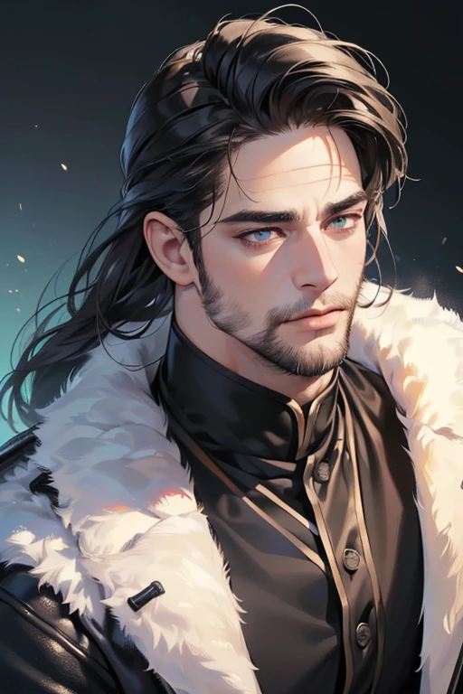 (best quality,4k,8k,highres,masterpiece:1.2),ultra-detailed,(realistic,photorealistic,photo-realistic:1.37),30 year old man,3 day beard,handsome anime,portraits,strong,masculine,dark hair,sharp jawline,mesmerizing eyes,perfectly styled hair,cool anime outfit,confident expression,vibrant colors,dynamic lighting