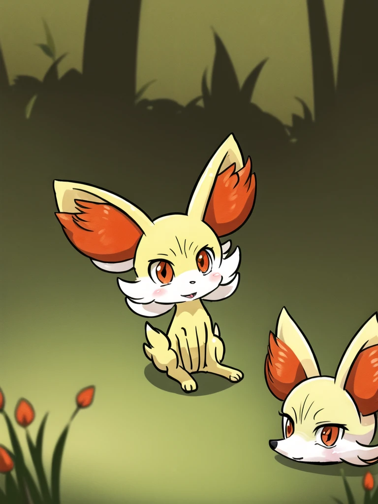 fennekin,grass