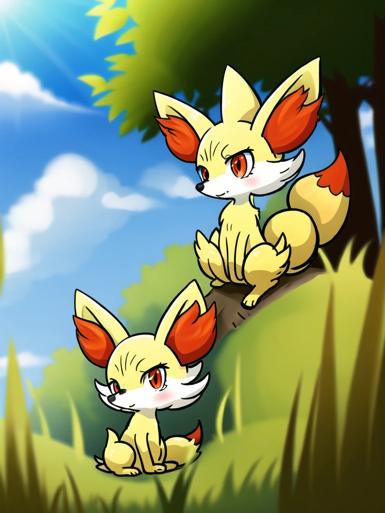 fennekin,grass