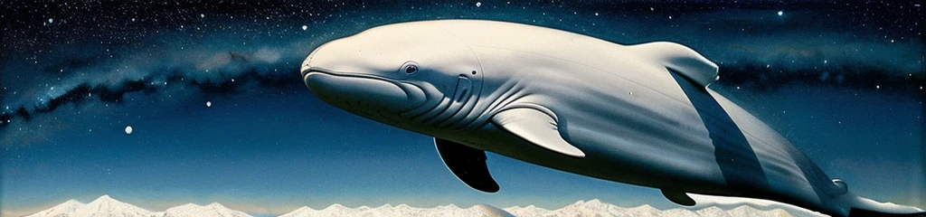 ((best quality)), ((masterpiece)), (detailed), 4K picture quality, delicate, WHALE, universe