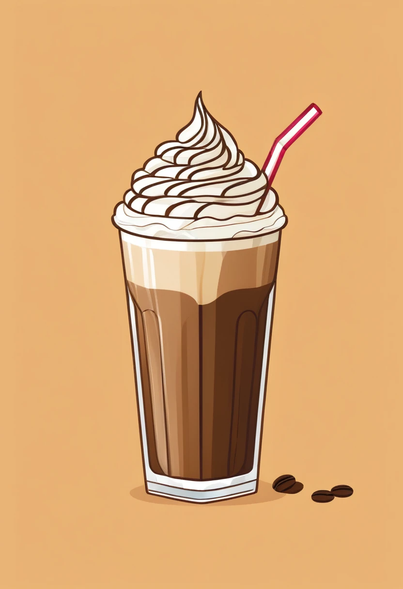National Coffee Milkshake Day illustration flat design