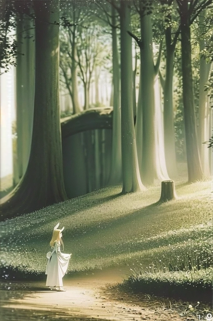 anime girl walking in the woods with a teddy bear, a maid in a magical forest, in a magical forest, in the magical forest, fairytale forest, magical fantasy forest, in a whimsical fairytale forest, childrens art in artstation, anime fantasy illustration, lost in a dreamy fairy landscape, forest soul, enchanted magical fantasy forest, enchanted and magic forest, in magical woods