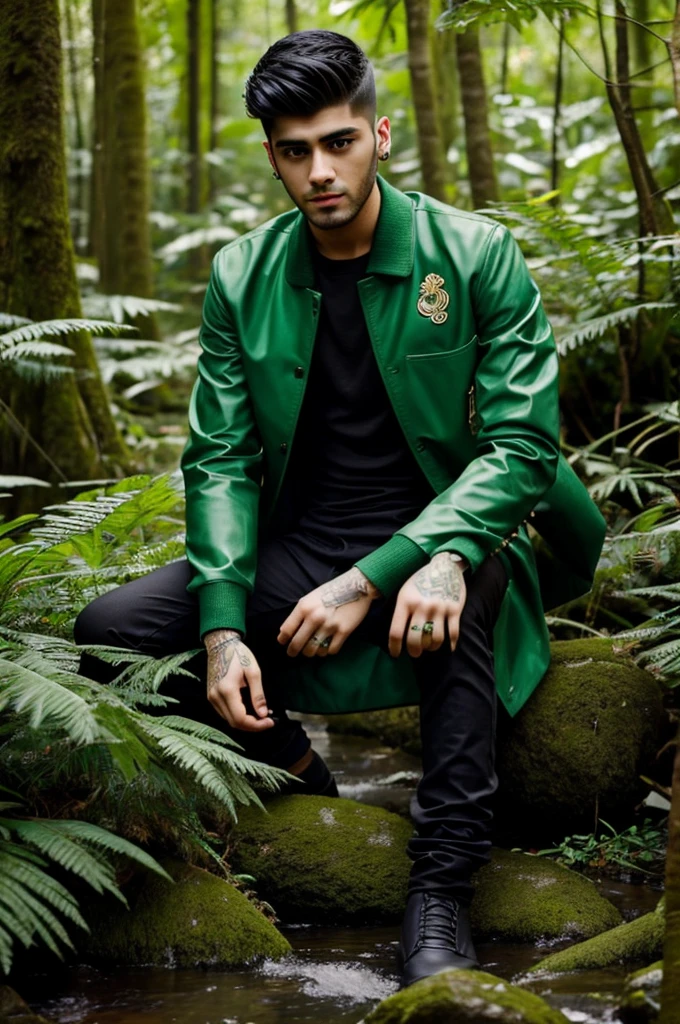 Zayn malik con ohos verdes selva