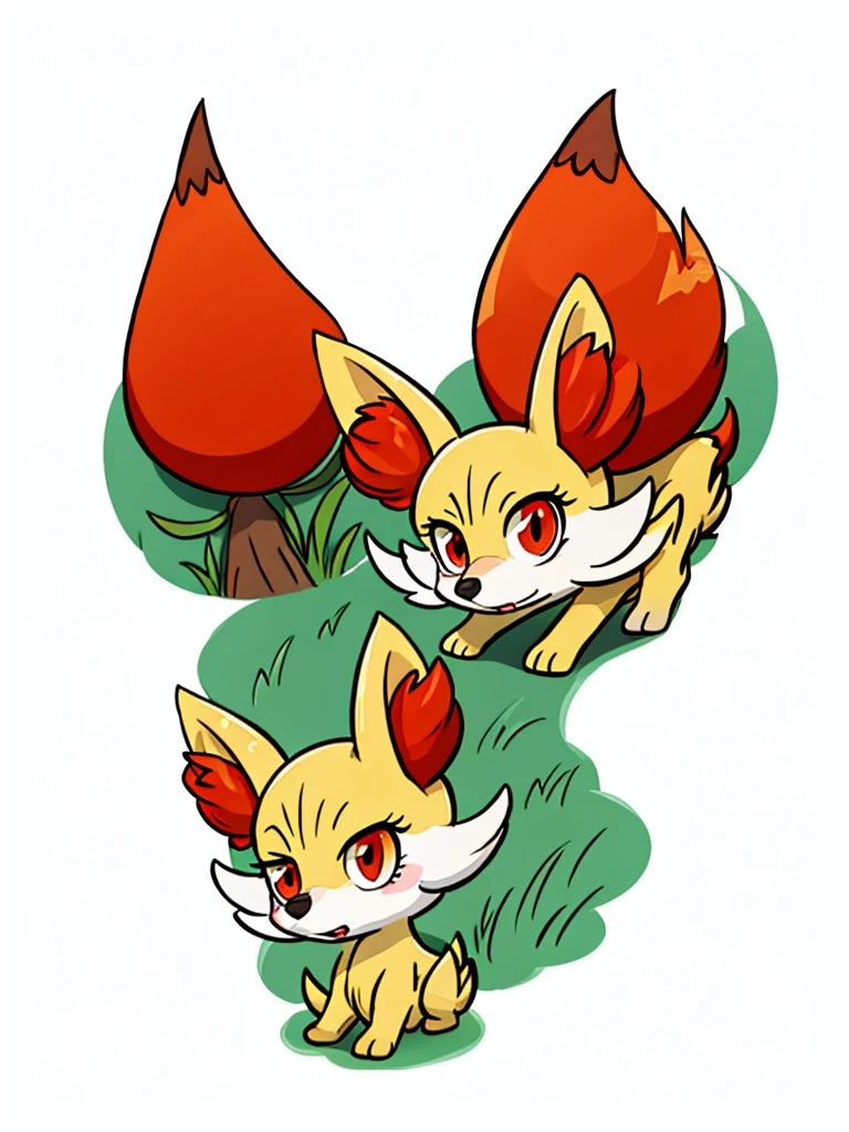 fennekin,grass