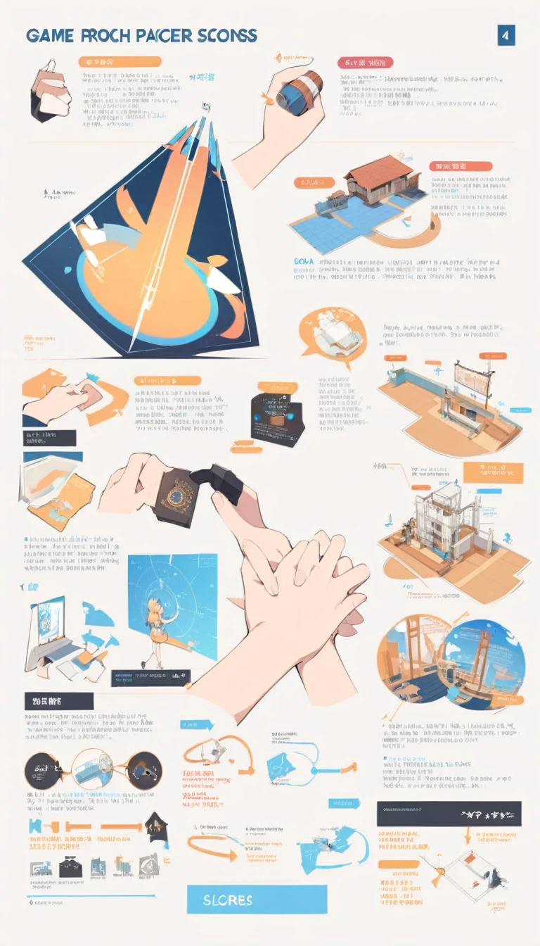 a poster with instructions to play a rock paper scissors game, instructions, infographic with illustrations, center focused, instruction, center focus, steady look, full body focus, informative guide, game resources, walkthrough, instructions to build it, head focus, wide focus, holding close, infographic style, interactive art, deep image, center of focus, high focus, guide, infographic