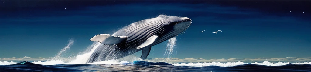 ((best quality)), ((masterpiece)), (detailed), 4K picture quality, delicate, WHALE, universe