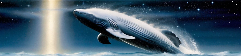 ((best quality)), ((masterpiece)), (detailed), 4K picture quality, delicate, WHALE, universe