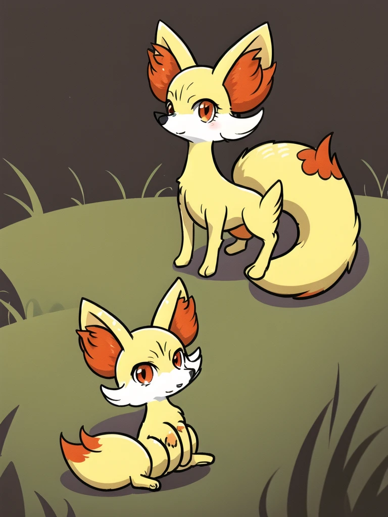 fennekin,grass